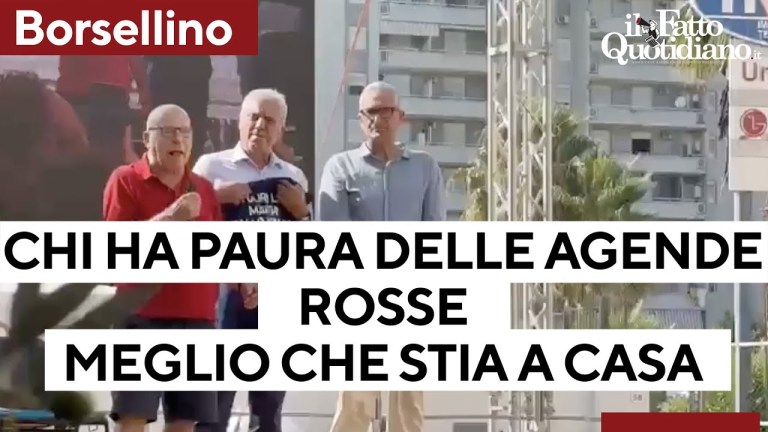 Salvatore Borsellino: “Meloni? Chi ha paura delle nostre agende rosse è meglio che stia a casa” Salvatore Borsellino: “Meloni? Chi ha paura delle nostre agende rosse è meglio che stia a casa”