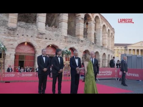 Verona, l’arrivo di Giorgia Meloni all’Arena Verona, l’arrivo di Giorgia Meloni all’Arena