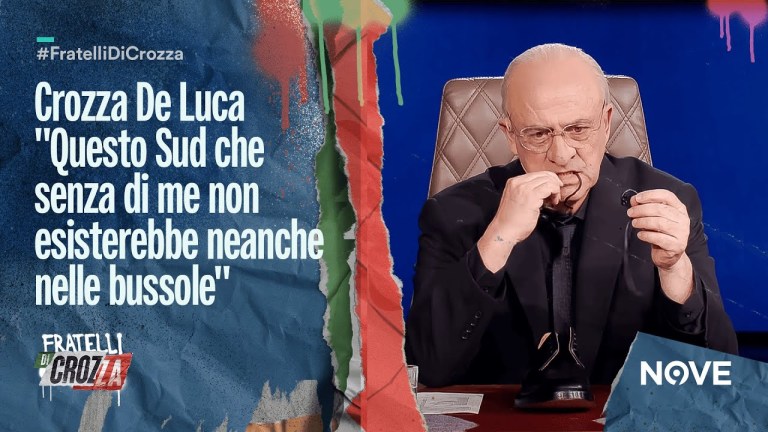 Crozza De Luca “Questo Sud che senza di me non esisterebbe neanche nelle bussole” Crozza De Luca “Questo Sud che senza di me non esisterebbe neanche nelle bussole”