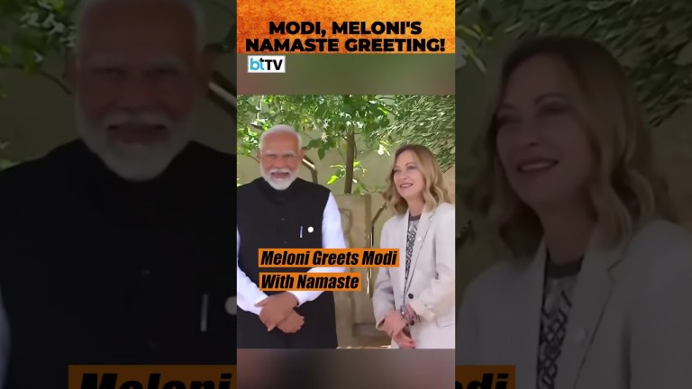 Giorgia Meloni Welcomes PM Narendra Modi At G7 Summit, 1st Meet Post Poll Win Giorgia Meloni Welcomes PM Narendra Modi At G7 Summit, 1st Meet Post Poll Win
