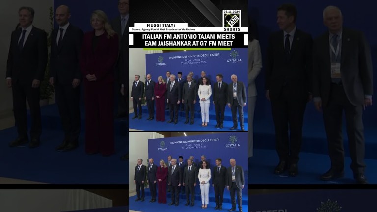 EAM Jaishankar meets Italian Foreign Minister Antonio Tajani at G7 FMM in Italy EAM Jaishankar meets Italian Foreign Minister Antonio Tajani at G7 FMM in Italy