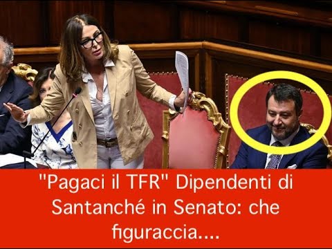 “Pagaci il TFR” Dipendenti di Santanché in Senato: che figuraccia…. “Pagaci il TFR” Dipendenti di Santanché in Senato: che figuraccia….