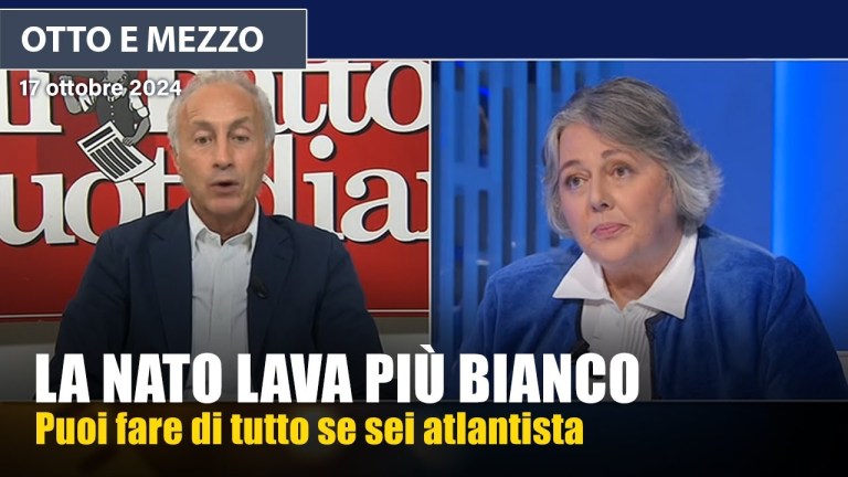 Marco Travaglio a Otto e Mezzo: se fai parte della NATO puoi fare tutte le porcherie Marco Travaglio a Otto e Mezzo: se fai parte della NATO puoi fare tutte le porcherie