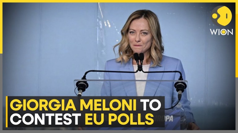 Italy PM Giorgia Meloni announces candidacy at EU election | World News | WION Italy PM Giorgia Meloni announces candidacy at EU election | World News | WION
