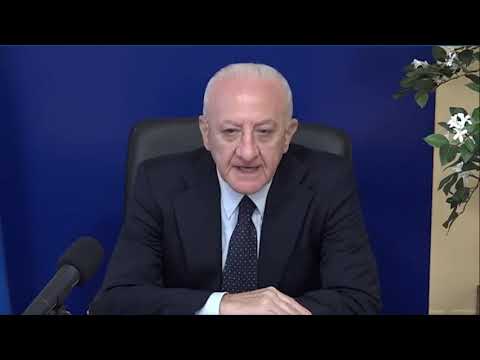 De Luca – Regione Campania: oltre 3mila assunti (15.10.21) De Luca – Regione Campania: oltre 3mila assunti (15.10.21)