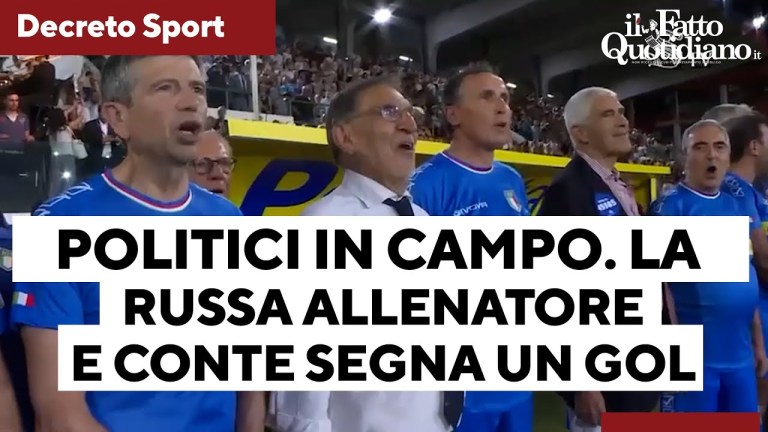 Partita del cuore, da Schlein a Giorgetti: politici in campo (con La Russa ct). E Conte segna Partita del cuore, da Schlein a Giorgetti: politici in campo (con La Russa ct). E Conte segna