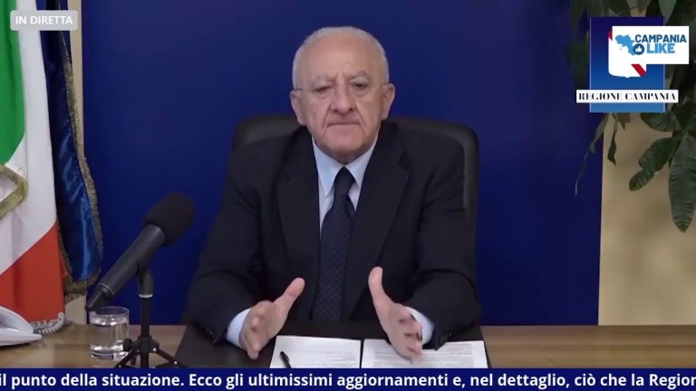 DIRETTA DEL PRESIDENTE VINCENZO DE LUCA DIRETTA DEL PRESIDENTE VINCENZO DE LUCA