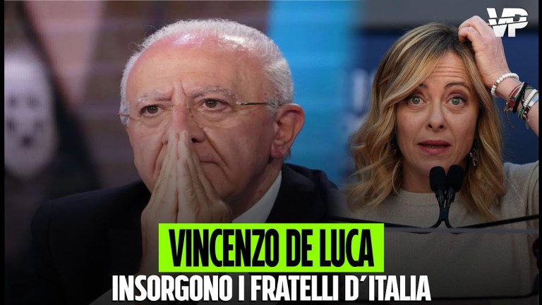 De Luca, governatore della Campania, al centro delle critiche fa infuriare i Fratelli d’Italia De Luca, governatore della Campania, al centro delle critiche fa infuriare i Fratelli d’Italia