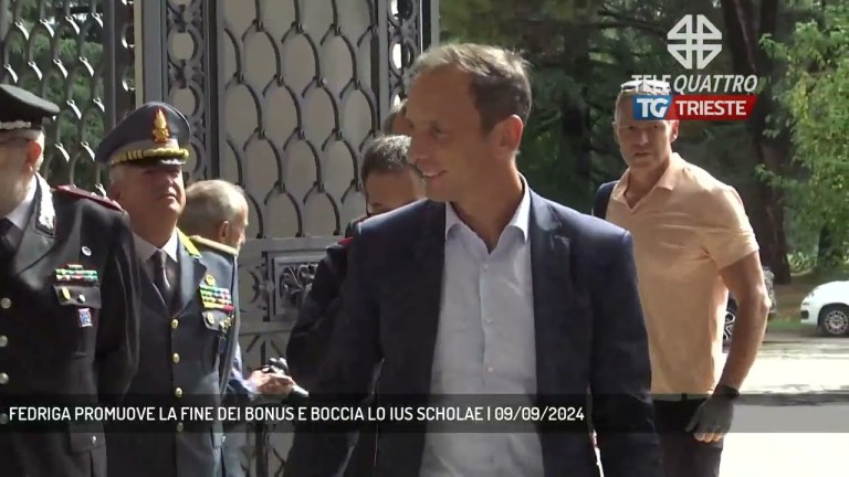 FEDRIGA PROMUOVE LA FINE DEI BONUS E BOCCIA LO IUS SCHOLAE | 09/09/2024 FEDRIGA PROMUOVE LA FINE DEI BONUS E BOCCIA LO IUS SCHOLAE | 09/09/2024