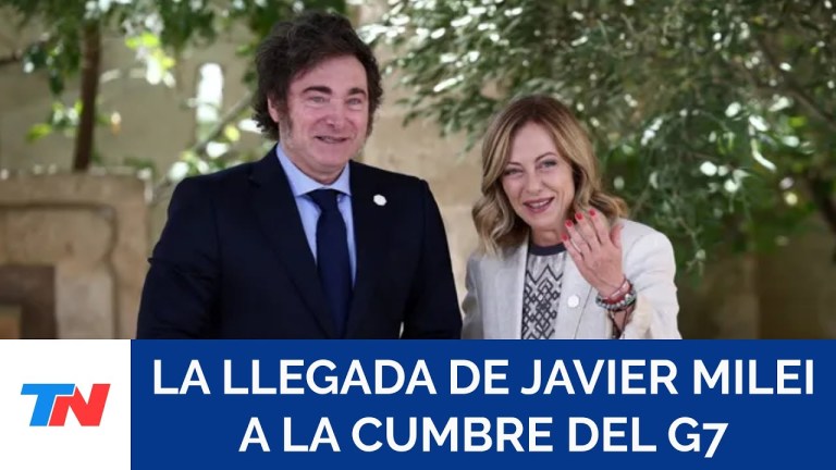 Cumbre del G7: Milei fue recibido por Giorgia Meloni, la primera ministra italiana Cumbre del G7: Milei fue recibido por Giorgia Meloni, la primera ministra italiana