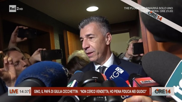 Gino, il papà di Giulia: “Non cerco vendetta, ho fiducia nei giudici” – Ore 14 del 24/09/2024 Gino, il papà di Giulia: “Non cerco vendetta, ho fiducia nei giudici” – Ore 14 del 24/09/2024