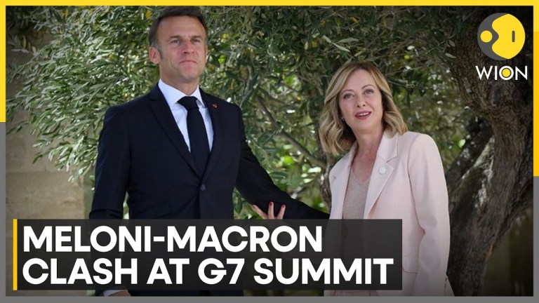 Meloni-Macron clash at G7 summit on Macron’s use of ‘safe & legal abortion’ phrase | WION Meloni-Macron clash at G7 summit on Macron’s use of ‘safe & legal abortion’ phrase | WION