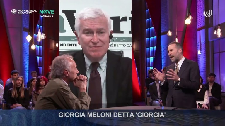 Belpietro e Travaglio parlano di Giorgia Meloni, o solo Giorgia | Accordi e Disaccordi Belpietro e Travaglio parlano di Giorgia Meloni, o solo Giorgia | Accordi e Disaccordi