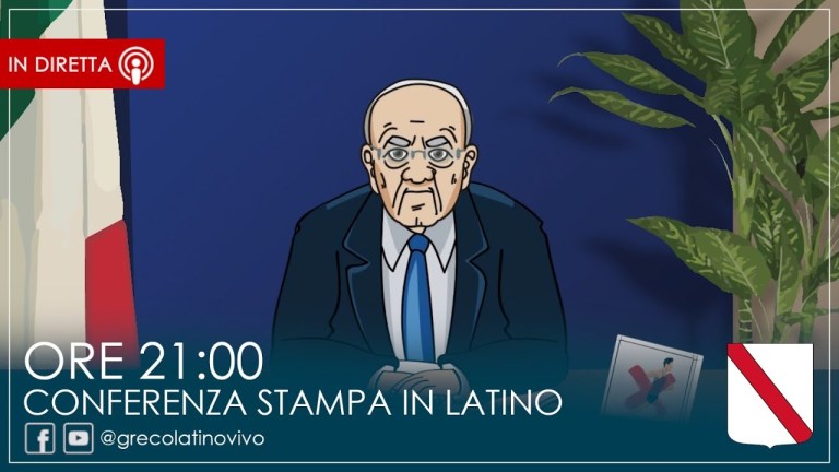 Vincenzo De Luca – Conferenza Stampa in Latino Vincenzo De Luca – Conferenza Stampa in Latino
