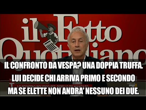 Par condicio, Travaglio distrugge Vespa: Non lo decide lui chi è il capo dell’opposizione. Par condicio, Travaglio distrugge Vespa: Non lo decide lui chi è il capo dell’opposizione.