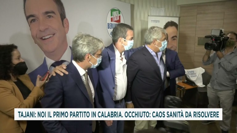 TAJANI: NOI IL PRIMO PARTITO IN CALABRIA OCCHIUTO: CAOS SANITÀ DA RISOLVERE TAJANI: NOI IL PRIMO PARTITO IN CALABRIA OCCHIUTO: CAOS SANITÀ DA RISOLVERE