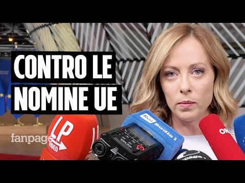 Consiglio Ue, Meloni: “Nomine europee sbagliate nel merito e nel metodo. L’Italia non è isolata” Consiglio Ue, Meloni: “Nomine europee sbagliate nel merito e nel metodo. L’Italia non è isolata”