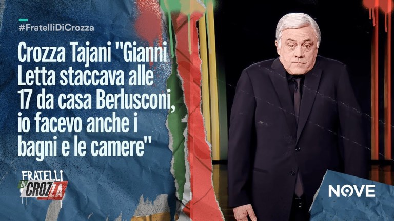 Crozza Tajani “Gianni Letta staccava alle 17 da casa Berlusconi io facevo anche i bagni e le camere” Crozza Tajani “Gianni Letta staccava alle 17 da casa Berlusconi io facevo anche i bagni e le camere”