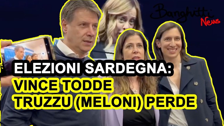 Elezioni Regionali in Sardegna: Vince la TODDE perde Truzzu e la MELONI Elezioni Regionali in Sardegna: Vince la TODDE perde Truzzu e la MELONI