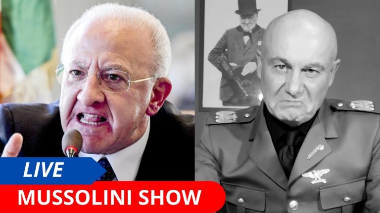 MUSSOLINI SFIDA VINCENZO DE LUCA MUSSOLINI SFIDA VINCENZO DE LUCA