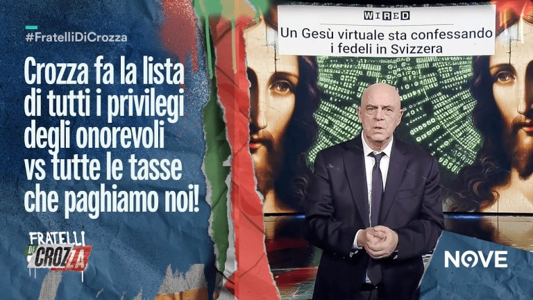 Crozza e il suo monologo sulla Chiesa tra Gesù virtuale e le prediche che devono essere più corte! Crozza e il suo monologo sulla Chiesa tra Gesù virtuale e le prediche che devono essere più corte!