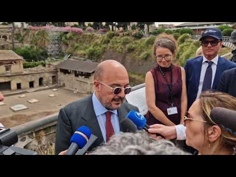 Ercolano, il ministro Sangiuliano inaugura l’Antica Spiaggia Ercolano, il ministro Sangiuliano inaugura l’Antica Spiaggia