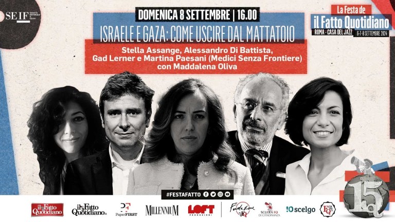 “Israele e Gaza: come uscire dal mattatoio”, dibattito con Stella Assange, Di Battista, Gad Lerner “Israele e Gaza: come uscire dal mattatoio”, dibattito con Stella Assange, Di Battista, Gad Lerner