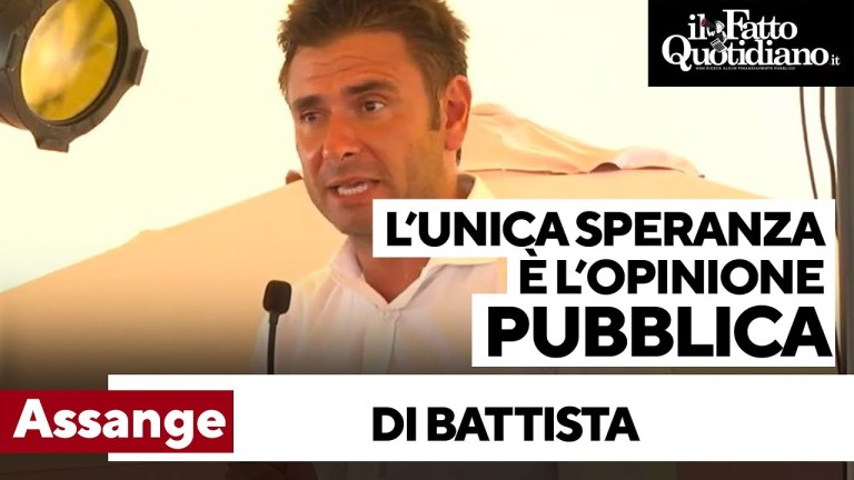 Assange, Di Battista: “L’unica speranza per lui è l’opinione pubblica, dobbiamo parlarne” Assange, Di Battista: “L’unica speranza per lui è l’opinione pubblica, dobbiamo parlarne”
