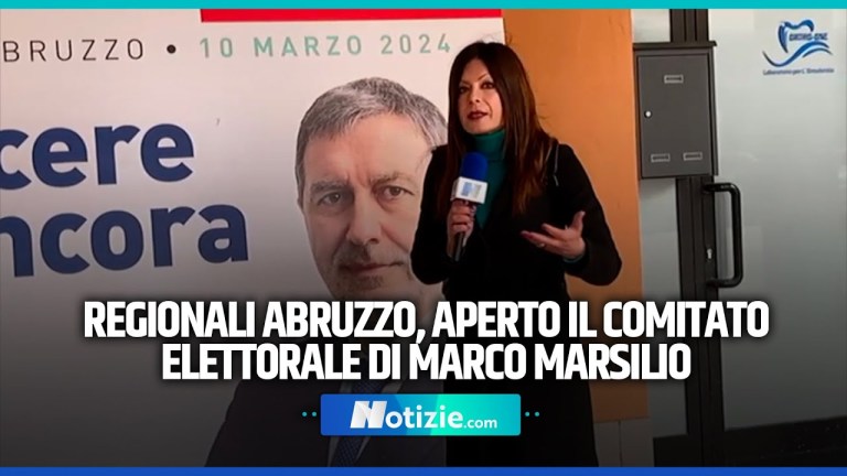 Regionali Abruzzo, aperto il comitato elettorale di Marco Marsilio Regionali Abruzzo, aperto il comitato elettorale di Marco Marsilio