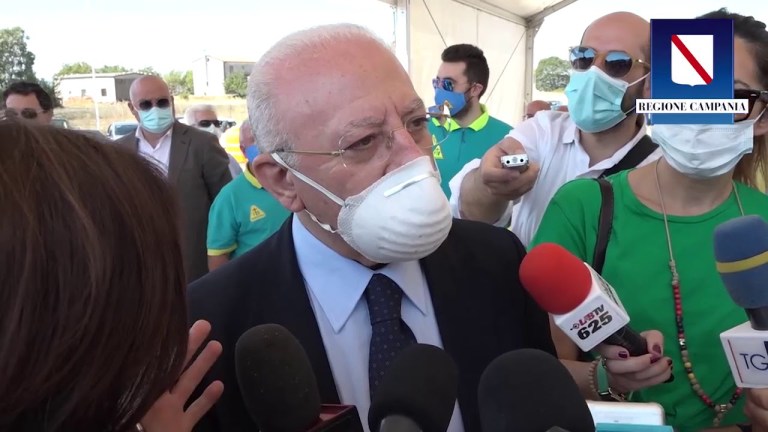 De Luca: “Stiamo lavorando per uno sviluppo della Campania” (14.07.20) De Luca: “Stiamo lavorando per uno sviluppo della Campania” (14.07.20)