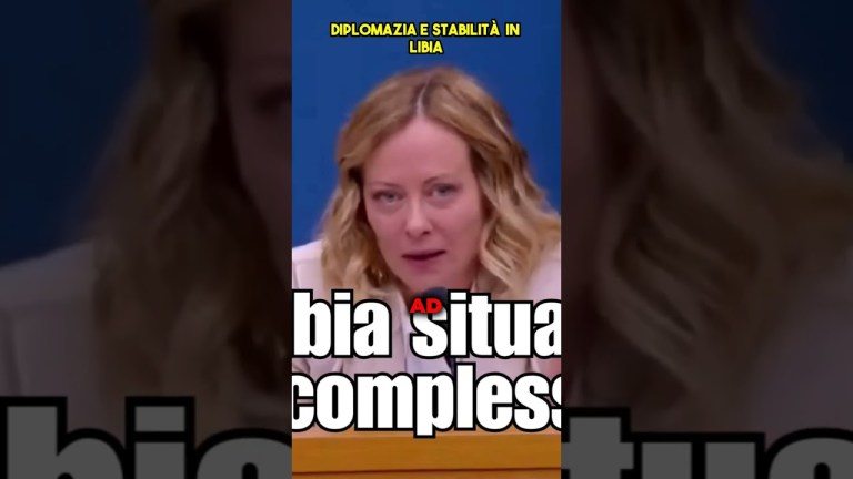 Giorgia Meloni : La Libia è una situazione complessa mai affrontata Giorgia Meloni : La Libia è una situazione complessa mai affrontata
