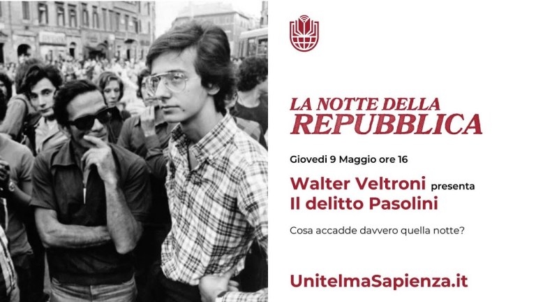 La notte della Repubblica: Walter Veltroni presenta il “Delitto Pasolini” La notte della Repubblica: Walter Veltroni presenta il “Delitto Pasolini”
