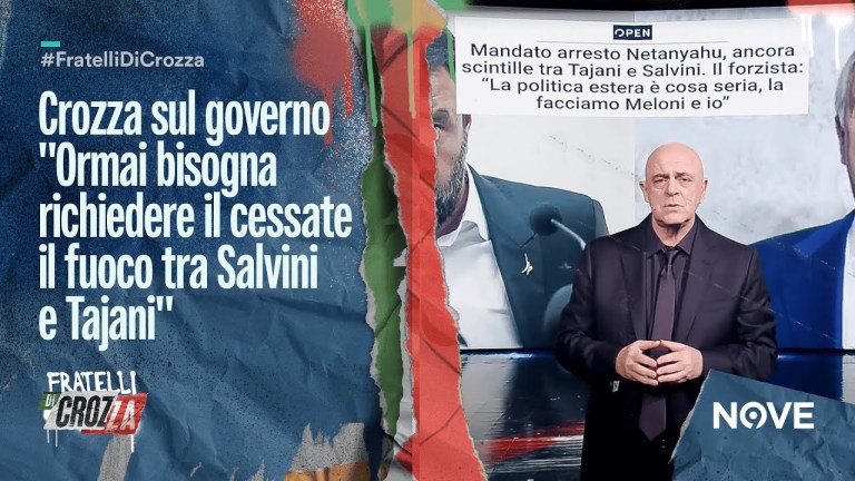 Crozza sul governo “Ormai bisogna richiedere il cessate il fuoco tra Salvini e Tajani” Crozza sul governo “Ormai bisogna richiedere il cessate il fuoco tra Salvini e Tajani”