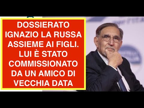 DOSSIERATO IGNAZIO LA RUSSA ASSIEME AI FIGLI. LUI È STATO COMMISSIONATO DA UN AMICO DI VECCHIA DATA DOSSIERATO IGNAZIO LA RUSSA ASSIEME AI FIGLI. LUI È STATO COMMISSIONATO DA UN AMICO DI VECCHIA DATA