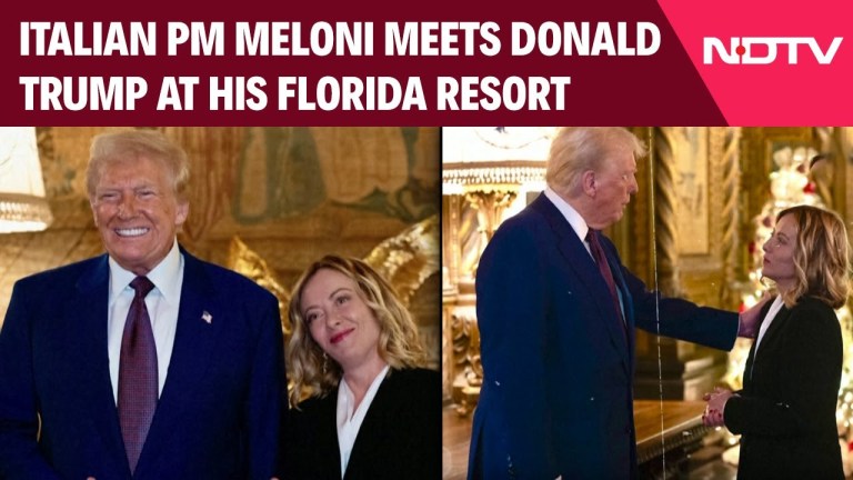 Donald Trump News | Italian PM Meloni Meets President-elect Trump At His Florida Resort Donald Trump News | Italian PM Meloni Meets President-elect Trump At His Florida Resort