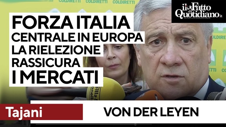 Tajani esulta: “Forza italia centrale in Europa. Elezione Von der Leyern rassicura i mercati” Tajani esulta: “Forza italia centrale in Europa. Elezione Von der Leyern rassicura i mercati”
