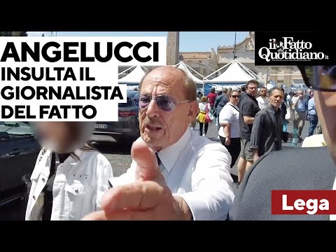 Angelucci (Lega) spunta al comizio di Meloni e insulta il giornalista del Fatto: “Ma vaffanc…” Angelucci (Lega) spunta al comizio di Meloni e insulta il giornalista del Fatto: “Ma vaffanc…”