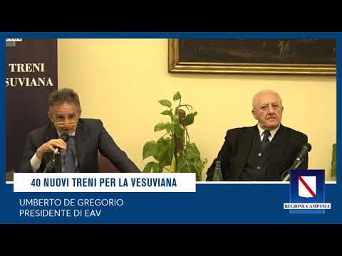Campania, De Luca: “40 nuovi treni per Eav” (09.01.20) Campania, De Luca: “40 nuovi treni per Eav” (09.01.20)