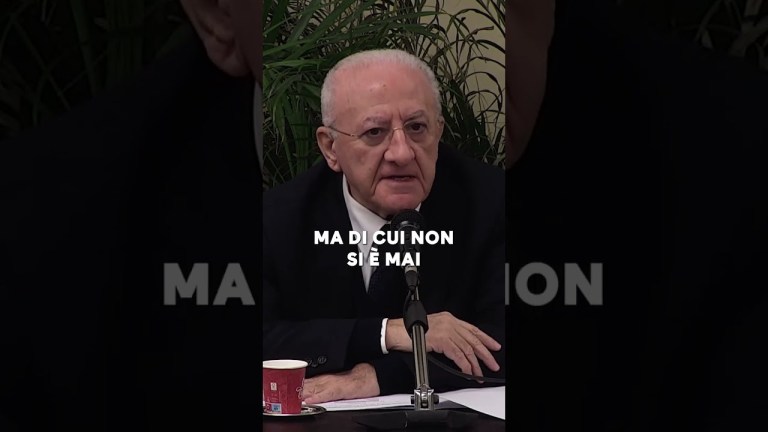 DE LUCA: “ALTRO PRIMATO DELLA REGIONE CAMPANIA” DE LUCA: “ALTRO PRIMATO DELLA REGIONE CAMPANIA”