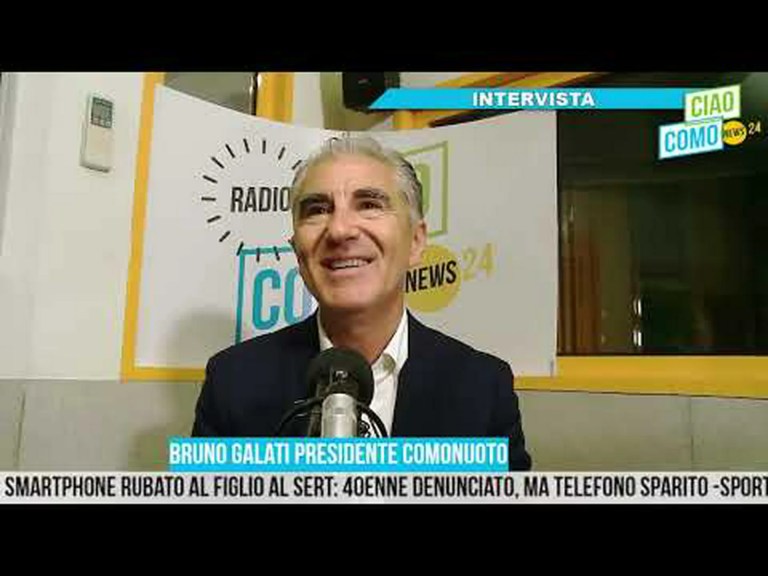 A CiaoComo di mattina il nuovo presidente della Comonuoto Bruno Galati A CiaoComo di mattina il nuovo presidente della Comonuoto Bruno Galati