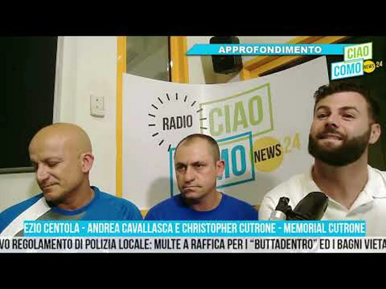 🎙️ A CiaoComo la presentazione del Memorial Pasquale Cutrone 🎙️ A CiaoComo la presentazione del Memorial Pasquale Cutrone