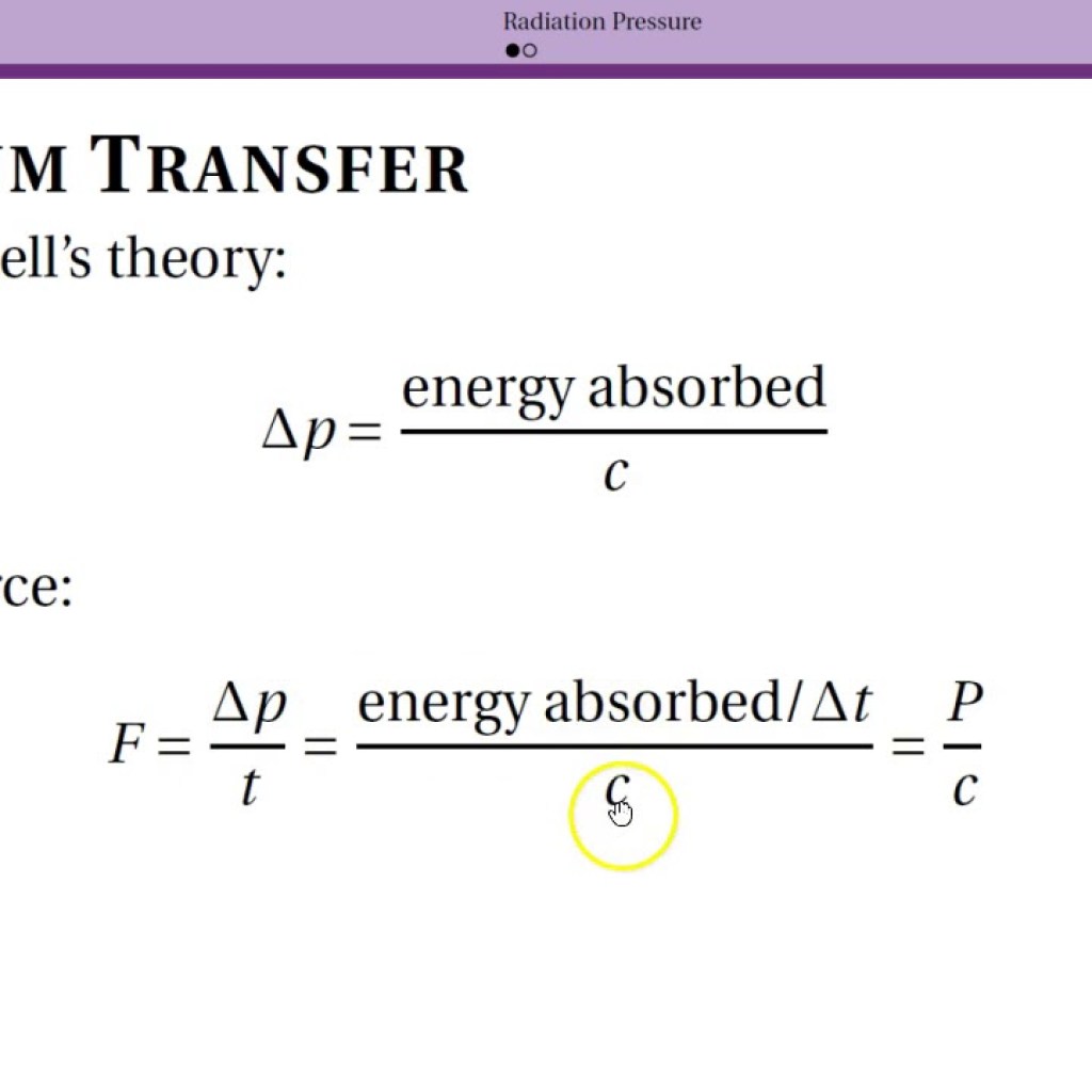 Radiation Pressure Radiation Pressure