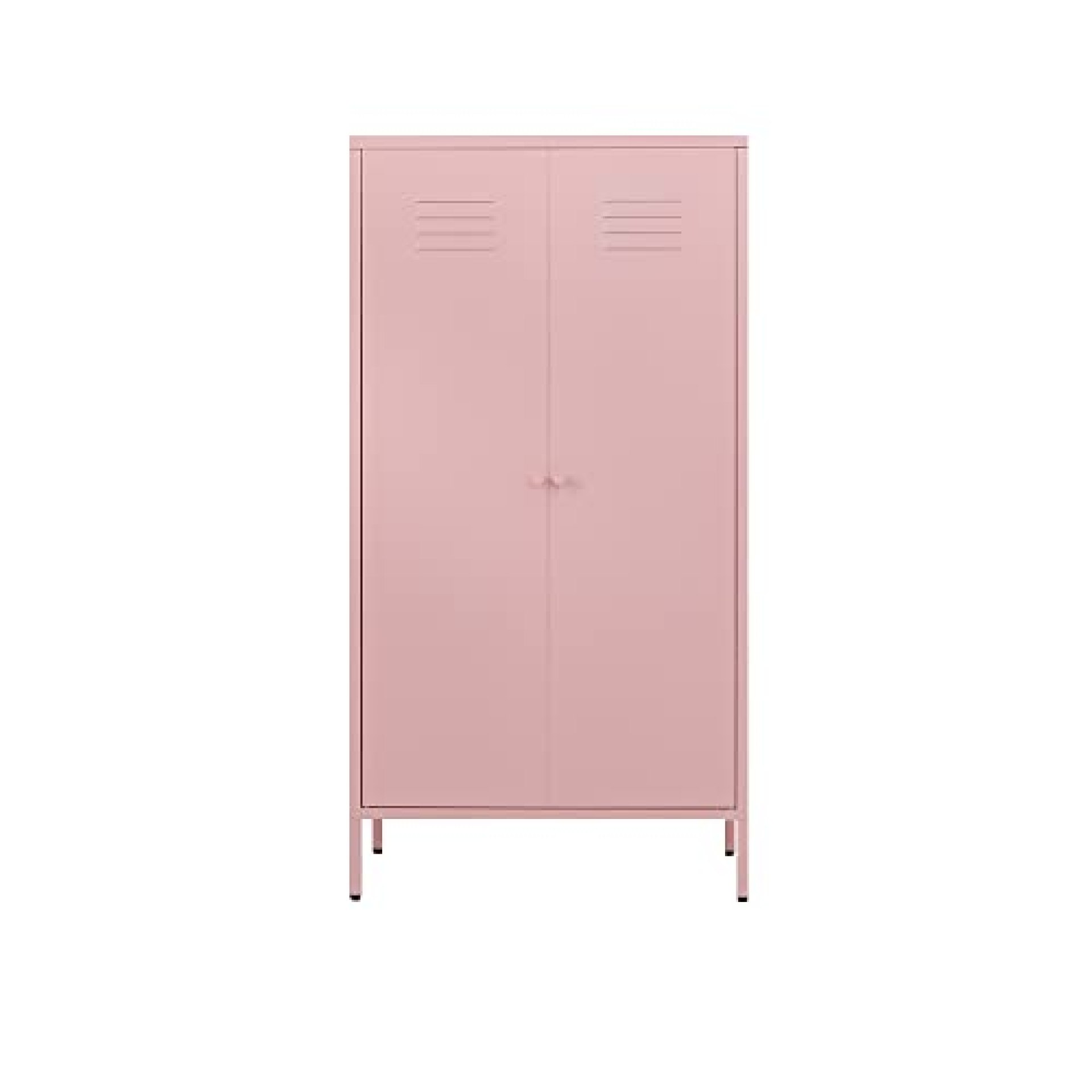 LINGZOE 2 Magnetic Doors Steel Wardrobe Kids Closet Storage Accent Cabinet with Hanging Rod and 2 LINGZOE 2 Magnetic Doors Steel Wardrobe Kids Closet Storage Accent Cabinet with Hanging Rod and 2
