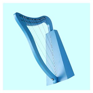 Musical Instrument Lyre Harp 19 Strings Wooden Lyre Harp 15 String String Instruments (Color : 1)