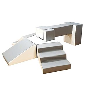 Moon Kids Foam and Vinyl Fabric Balance Step and Slide Soft Climber Set for Your Toddler at Home