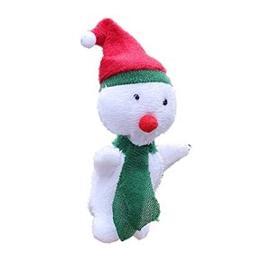 Finger Puppets Christmas Finger Toy Animal Hand Doll Cloth for Baby Kid Children 5PCS,Christmas