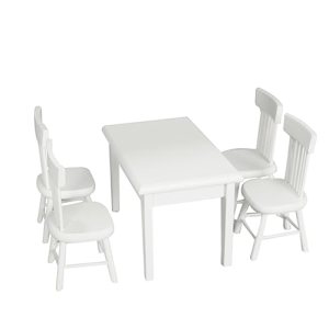1 Set Mini Furniture Miniature Furniture Kids Dishes Dinnerware Sets Dining Table Decor Dollhouse