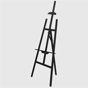 1.45m Floor Easel, A-Frame Solid Wood Easel Portable Painting Easel Artboard Display Stand for Shop,