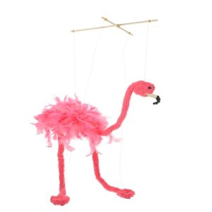 LUOZZY Flamingo Marionette String Flamingo Animal Puppet Marionette Parent-Child Interactive Prop