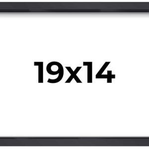 14×19 Shadow Box Frame Contemporary Black | 1″ Depth of Usable Space| Interior Size 14×19 or 19×14